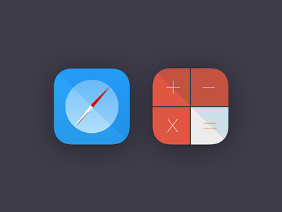 Safari - Calculator calculator flat icons ios 7 ios7 safari