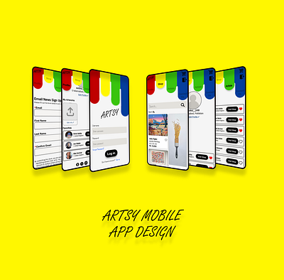 Artsy Mobile App Design adobe xd design app design art app design design designing in xd mobile app design ui ui design uiux design uiux designing uiux prototyping user experience user interface ux