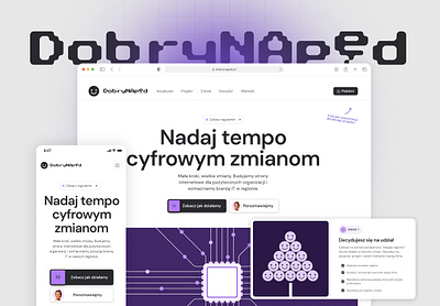 Dobry Napęd | Fundation Website ☂️ animation branding flat rive ui uiux ux vector webdesign