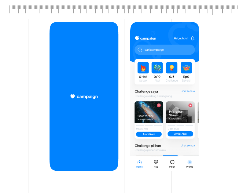 🤩 Redesign Campaign app campaign charity design indonesia info local mobile share sound support typography ui uiux ux