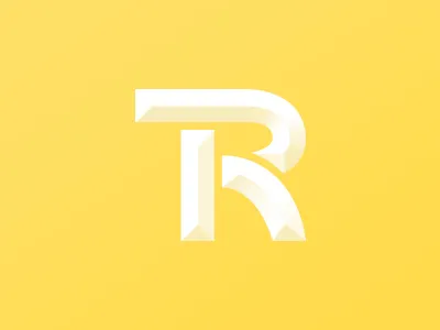 TR identity initials letters logo monogram simple