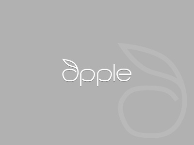 Apple Alternative Logo Design [Minimal Typography] apple brand branding clean flat ios iphone logo logo design minimal shape simple