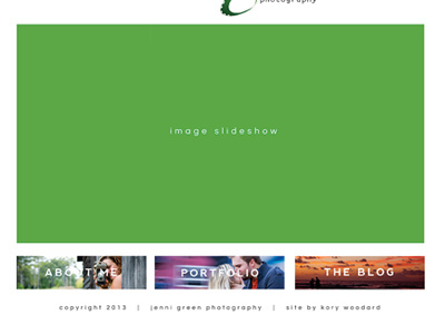 photography site green links photography portfolio web design