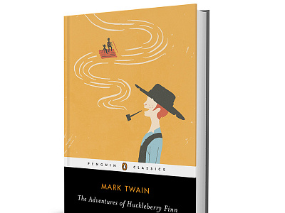Huckleberry Finn Book Cover book cover huckleberry finn penguin books pipe raft