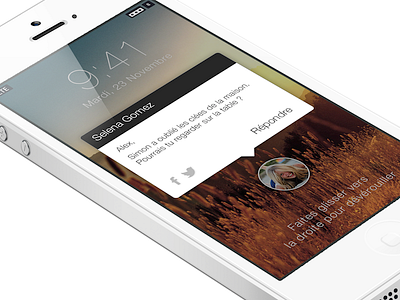 IOS 7 Lockscreen 5 app apple design flat interface ios ios7 iphone lock screen