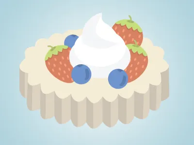 Fruit Tart dessert fruit fruit tart kawaii sweets vector