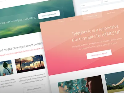 Telephasic freebie web web design
