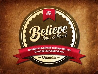 Believe Tours & Travel, Uganda branding creative direction graphic design logo timmy woolley travel uganda