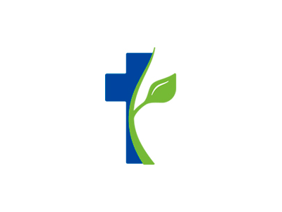Fbcop baptist christianity church cross leaf logo religion sign