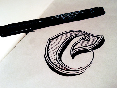 C c hand lettering lettering