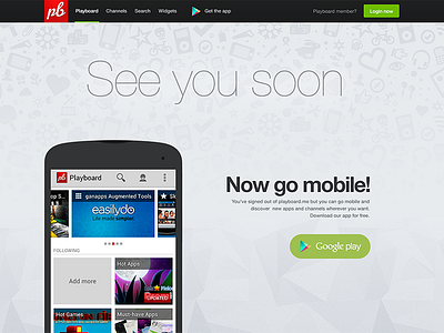 Now go mobile! clean clear fonts helvetica icons logout mobile page ui web webpage