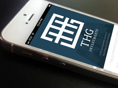 THG Web Design blue brand identity iphone logo responsive ui web