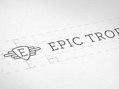 Epic Logo epic line work logo trophy