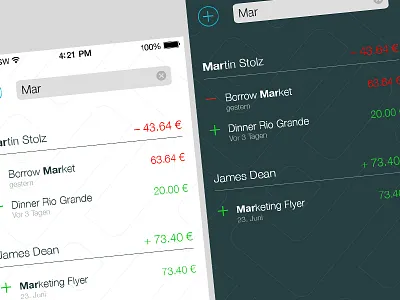 iOS 7 App Redesign app flat ios ios7 iphone mobile screendesign ui