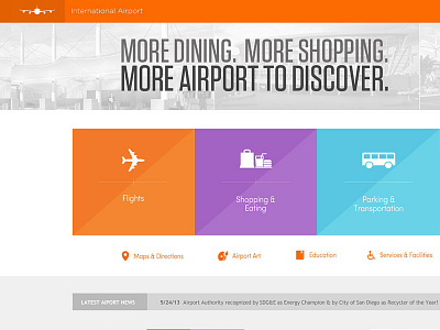 Airport - Alt Version flat ui web web design