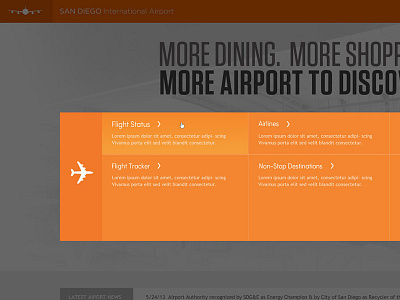 Airport2 flat navigation orange rollover ui