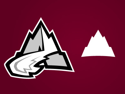 Avs Primary hockey identity logo sports