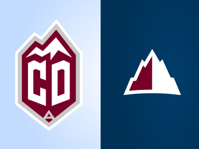 Avs Secondary hockey identity logo sports