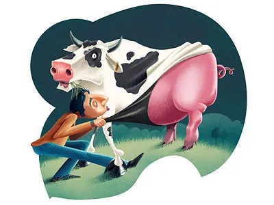 Moooinc editorial illustration press