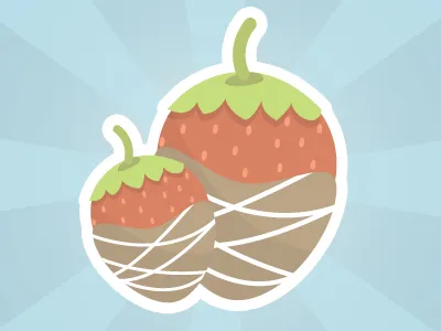 Chocolate Strawberry chocolate dessert fruit kawaii strawberry sweets vector