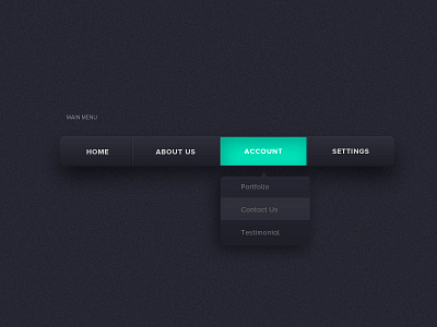 Dark UI - Main Menu box menu ui