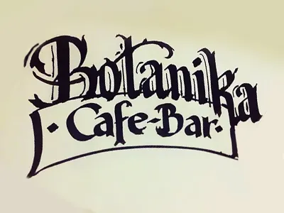 Botanika Ink sketch botanika caligraphy handmade ink pentel sketch tipography title