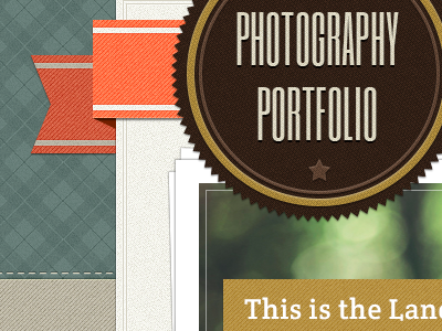 Web Site Template modern paper pattern portfolio site texture web