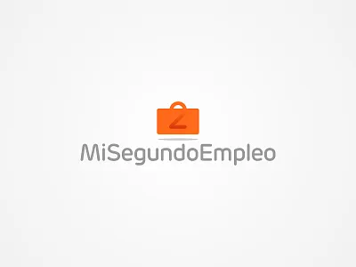 Mi Segundo Empleo Logo Design brand branding clever design freelance icon identity job logo logotype mark suitcase