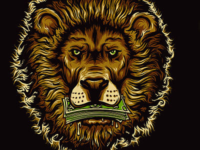 Lion drawing illustration illustrator lion vector