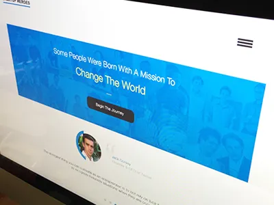 Startup Heroes clean modern trendy ui design web design website white