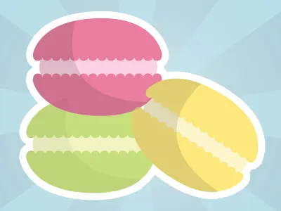 Macarons dessert french kawaii macaron macaroon sweets vector