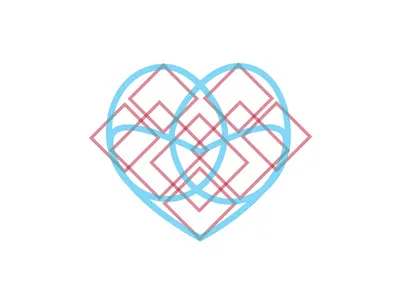 Valintines flat heart love