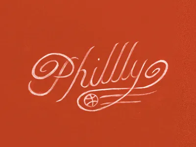 Phillly Dribbble Meet Up coaches pick design dribbble illustration meet up philadelphia philly type