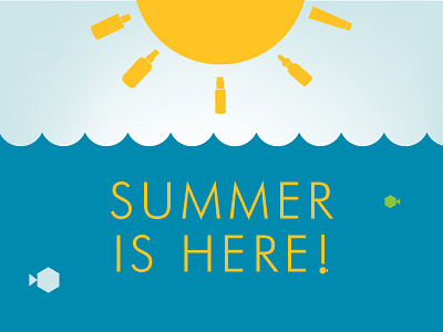 Summer is here! fish skincare summer sun water