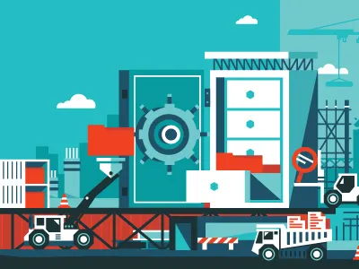 Bridgit construction illustration vector