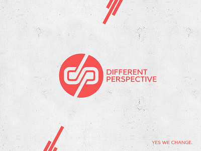 Different Perspective ID brand circle d different infinity logo mark monogram p perspective round