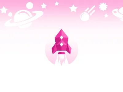 Space rocket cosmos illustration planet rocket space spaceship ufo