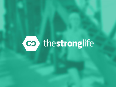 The Strong Life branding fitness life logo strong trainer