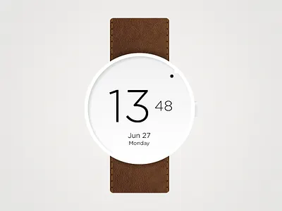 Typographic watch concept adobe fireworks concept date dream flat leather model time typography watch