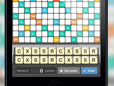 Interface design 5x20 word game game ios iphone ui ux word