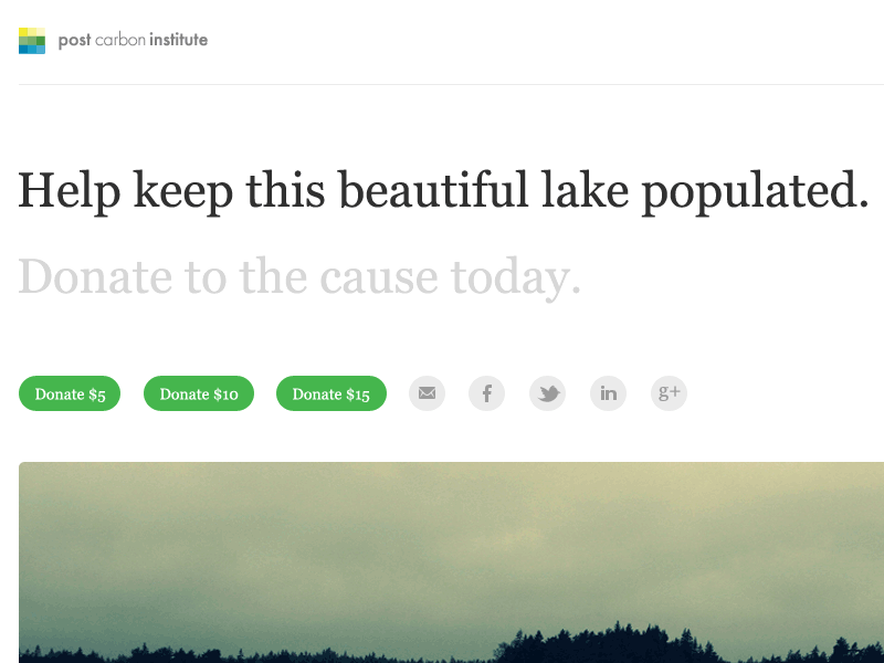 Post Carbon Animated animated cause environmental flat gif typography