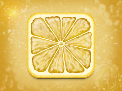 Lemon Icon app fruit icon ios iphone lemon lime