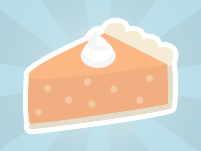 Pumpkin Pie crust dessert kawaii pie pumpkin pumpkin pie sweets vector whipped cream
