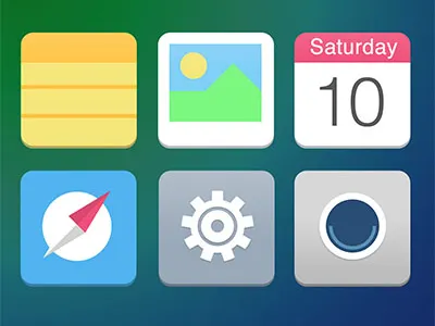 Icones V3 7 flat icon icons ios light minimal mobile safari soft