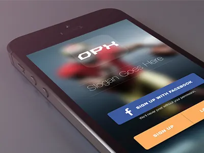 Main Screen inspiration ios7 ios ios design iphone app main screen registration sports app