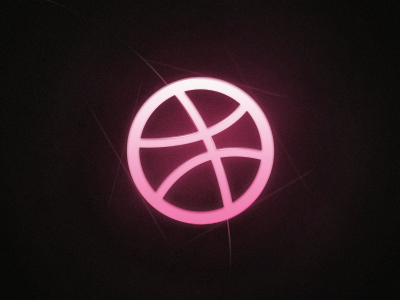One Dribbble Invite Left ball dribbble invite pink sketch