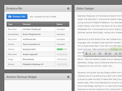 File Uploader bin file load loader progress row table ui upload ux