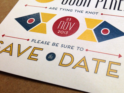 Save the Date illustration invitation stationery