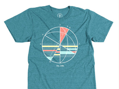 Nautical Map tee art cotton bureau design diagram geometry map nautical map