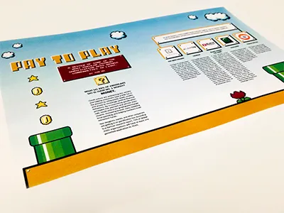 Pay To Play game illustrator infographic money pixels retro vector